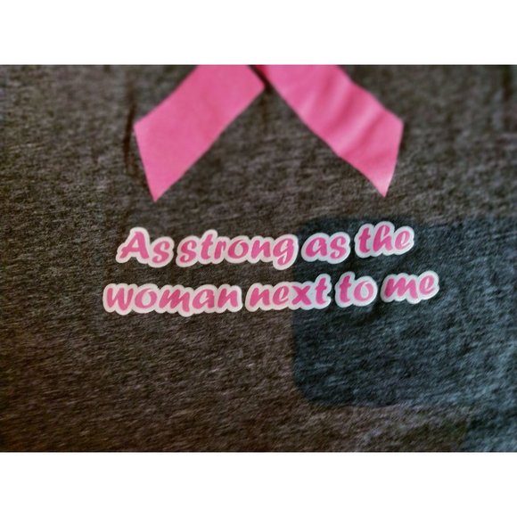 Steamboat Soccer Club Tank Top Pink Ribbon As strong as the Woman Next to Me Sm - Picture 4 of 6